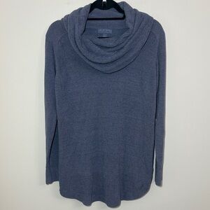 Barefoot Dreams Bluish Gray Cowl Neck Sweater